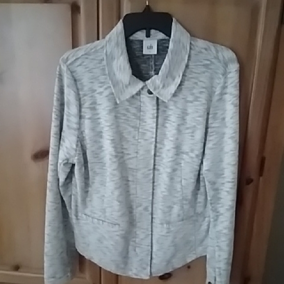 Chic Light Gray Women's Blazer - Picture 1 of 3